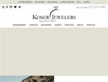 Tablet Screenshot of koserjewelers.com